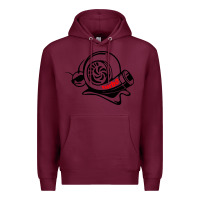 Burgundy Turbo Premium Hoodie - linhVisuals