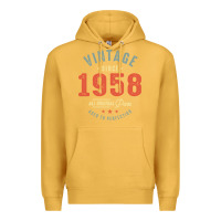 Mustard Vintage Since 1958 - 64th Birthday Retro Classic Premium Hoodie - linhVisuals
