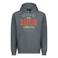 Rock Vintage Since 1958 - 64th Birthday Retro Classic Premium Hoodie - linhVisuals