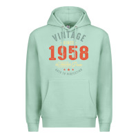 Seafoam Vintage Since 1958 - 64th Birthday Retro Classic Premium Hoodie - linhVisuals