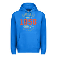 True Royal Vintage Since 1958 - 64th Birthday Retro Classic Premium Hoodie - linhVisuals