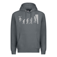 Rock funny rock climbing evolution Premium Hoodie - linhVisuals