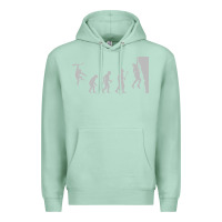 Seafoam funny rock climbing evolution Premium Hoodie - linhVisuals
