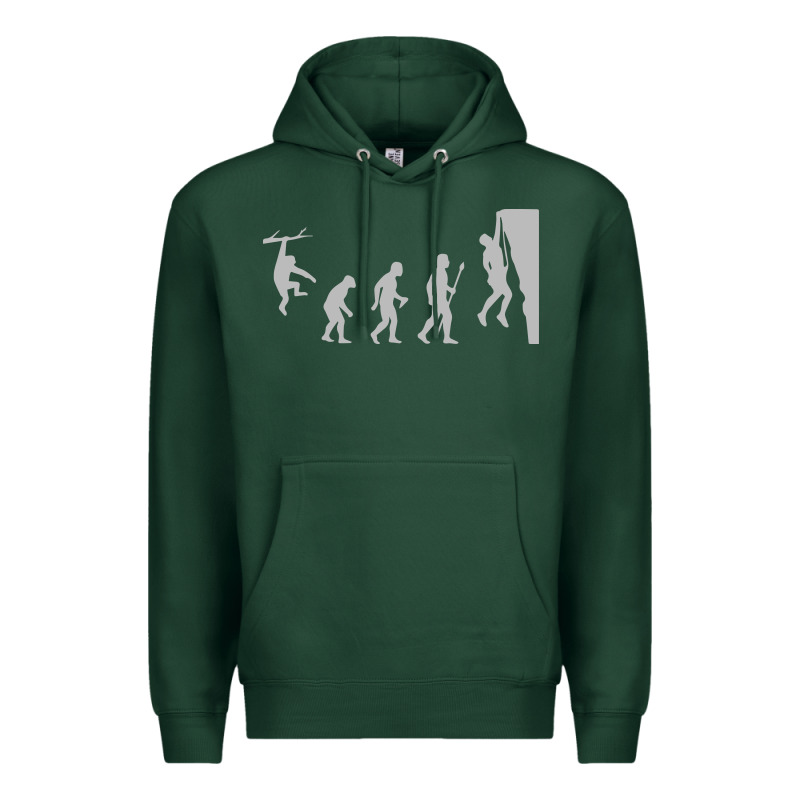 Funny Rock Climbing Evolution Premium Hoodie by linhVisuals | Teevron