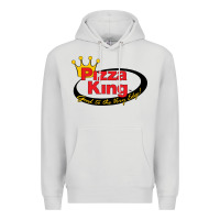 Dove Grey Pizza King Cowboy Premium Hoodie - linhVisuals