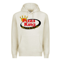 Oatmeal Heather Pizza King Cowboy Premium Hoodie - linhVisuals