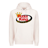 Pale Pink Pizza King Cowboy Premium Hoodie - linhVisuals