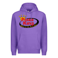 Purple Pizza King Cowboy Premium Hoodie - linhVisuals