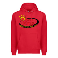 Red Pizza King Cowboy Premium Hoodie - linhVisuals