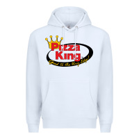 White Pizza King Cowboy Premium Hoodie - linhVisuals