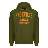 Army Green knoxville tennessee tn vintage athletic sports design pullover hoodie Premium Hoodie - linhVisuals