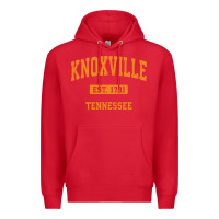 Red knoxville tennessee tn vintage athletic sports design pullover hoodie Premium Hoodie - linhVisuals