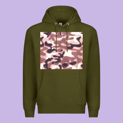 Milky Camouflage Premium Hoodie Designed By Barkaloodesign