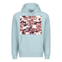 Blue Mist milky camouflage Premium Hoodie - BarkalooDesign