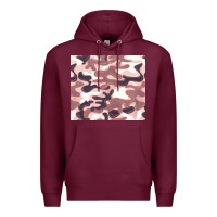 Burgundy milky camouflage Premium Hoodie - BarkalooDesign