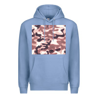 Colony Blue milky camouflage Premium Hoodie - BarkalooDesign