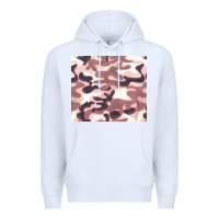 White milky camouflage Premium Hoodie - BarkalooDesign