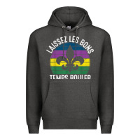 Charcoal Heather laissez les bons temps rouler gift mardi gras masquerade t shirt Premium Hoodie - linhVisuals