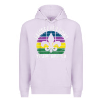 Lilac laissez les bons temps rouler gift mardi gras masquerade t shirt Premium Hoodie - linhVisuals