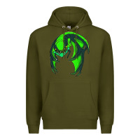 Army Green viper Premium Hoodie - linhVisuals