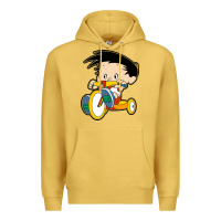 Antique Gold bobby on his bike   bobbys world Premium Hoodie - linhVisuals