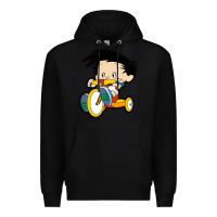 Black bobby on his bike   bobbys world Premium Hoodie - linhVisuals