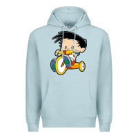 Blue Mist bobby on his bike   bobbys world Premium Hoodie - linhVisuals