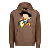 Chestnut bobby on his bike   bobbys world Premium Hoodie - linhVisuals