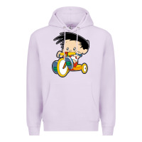 Lilac bobby on his bike   bobbys world Premium Hoodie - linhVisuals