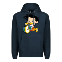 Navy bobby on his bike   bobbys world Premium Hoodie - linhVisuals