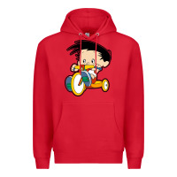 Red bobby on his bike   bobbys world Premium Hoodie - linhVisuals