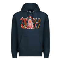 Navy joy with pig Premium Hoodie - RanaPortraitStore