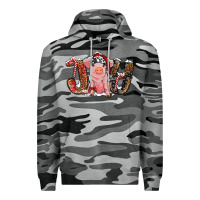 Slate Camo joy with pig Premium Hoodie - RanaPortraitStore