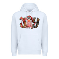 White joy with pig Premium Hoodie - RanaPortraitStore