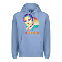 Colony Blue wpap phil collins rock Premium Hoodie - linhVisuals