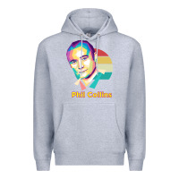 Heather Grey wpap phil collins rock Premium Hoodie - linhVisuals