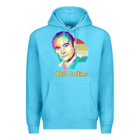 Ocean Blue wpap phil collins rock Premium Hoodie - linhVisuals