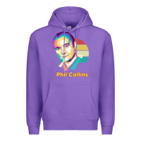Purple wpap phil collins rock Premium Hoodie - linhVisuals