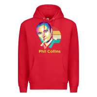 Red wpap phil collins rock Premium Hoodie - linhVisuals