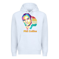 White wpap phil collins rock Premium Hoodie - linhVisuals