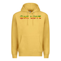 Antique Gold one love rasta reggae music rastafarian lover jamaica peace t shirt Premium Hoodie - linhVisuals