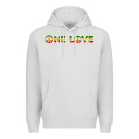 Dove Grey one love rasta reggae music rastafarian lover jamaica peace t shirt Premium Hoodie - linhVisuals