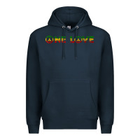 Navy one love rasta reggae music rastafarian lover jamaica peace t shirt Premium Hoodie - linhVisuals