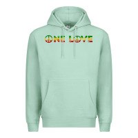 Seafoam one love rasta reggae music rastafarian lover jamaica peace t shirt Premium Hoodie - linhVisuals