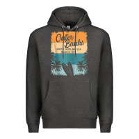 Charcoal Heather outer banks shirts men women kids obx north carolina nc gift zip hoodi Premium Hoodie - linhVisuals