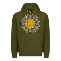 Army Green talismans   jackie chan adventures Premium Hoodie - linhVisuals