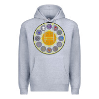 Heather Grey talismans   jackie chan adventures Premium Hoodie - linhVisuals