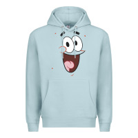 Blue Mist sponge.bob squa.re.pants patrick face portrait Premium Hoodie - linhVisuals