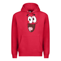 Cardinal sponge.bob squa.re.pants patrick face portrait Premium Hoodie - linhVisuals