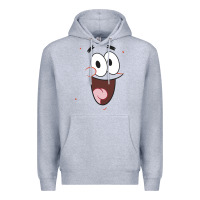 Heather Grey sponge.bob squa.re.pants patrick face portrait Premium Hoodie - linhVisuals